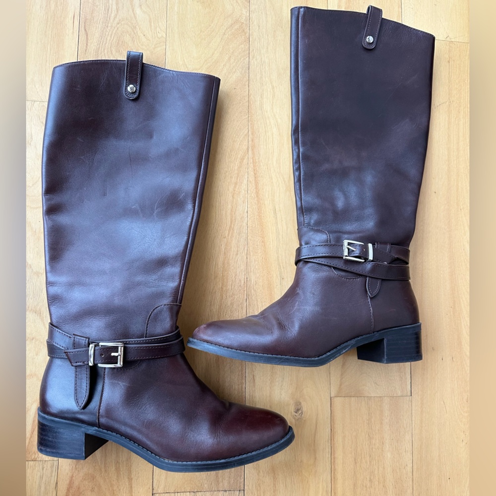 Anne Marie Dark Brown Heeled Boots - Picture 3 of 8